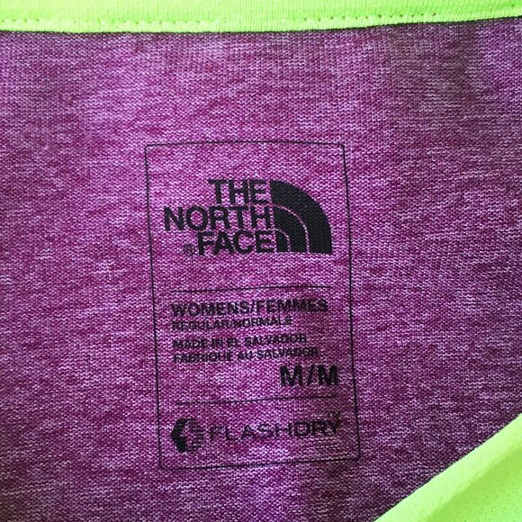 The North Face Purple Heather Long Sleeve Thumb Hole Flashdry Hoodie - Women's M - Picture 6 of 8